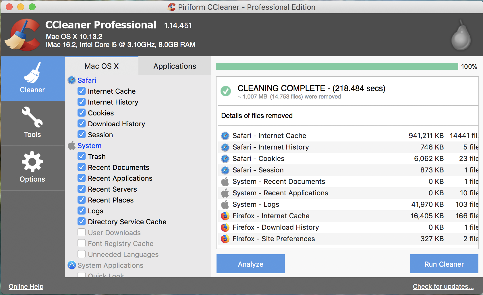Ccleaner for mac book